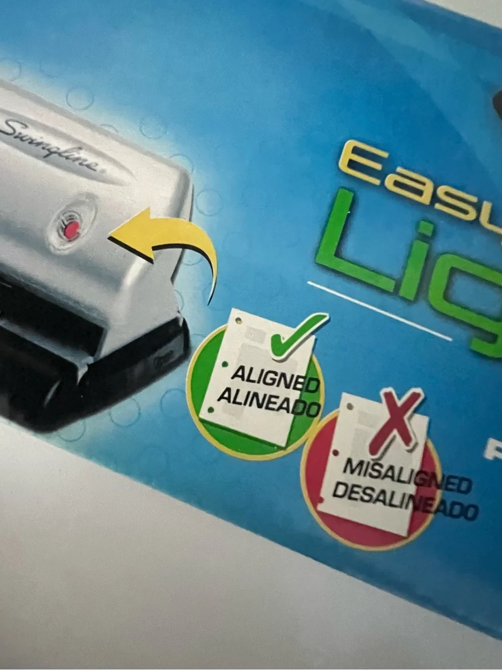 Swingline EasyView LightTouch Desktop Hole Punch NIB